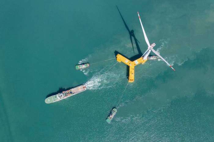 China's first floating turbine installed TGS 4C | 4C Offshore News