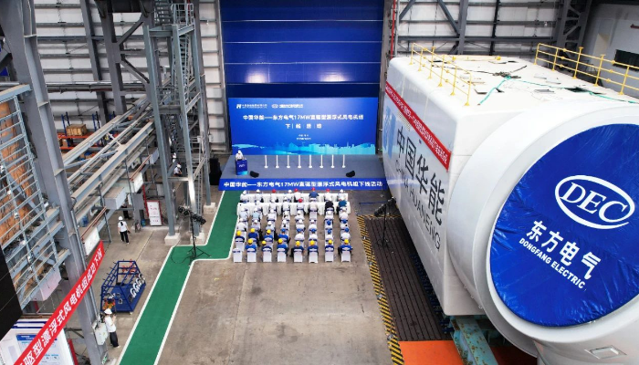 China unveils massive floating wind prototype TGS 4C | 4C Offshore News